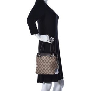 Rare Vintage Gucci Monogram bucket bag AUTHENTIC